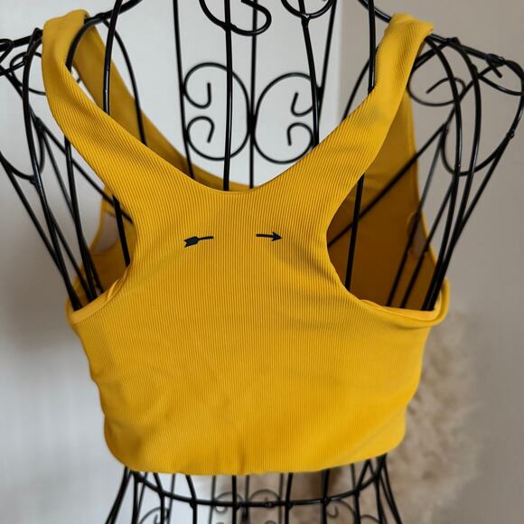 The Upside Marigold Dunes Jade Ribbed Racerback Tank Sport Bra Size Small/US 6 - Picture 7 of 8
